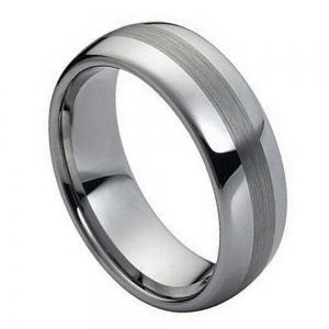 Polished Shiny with Brushed Center - 8MM Band